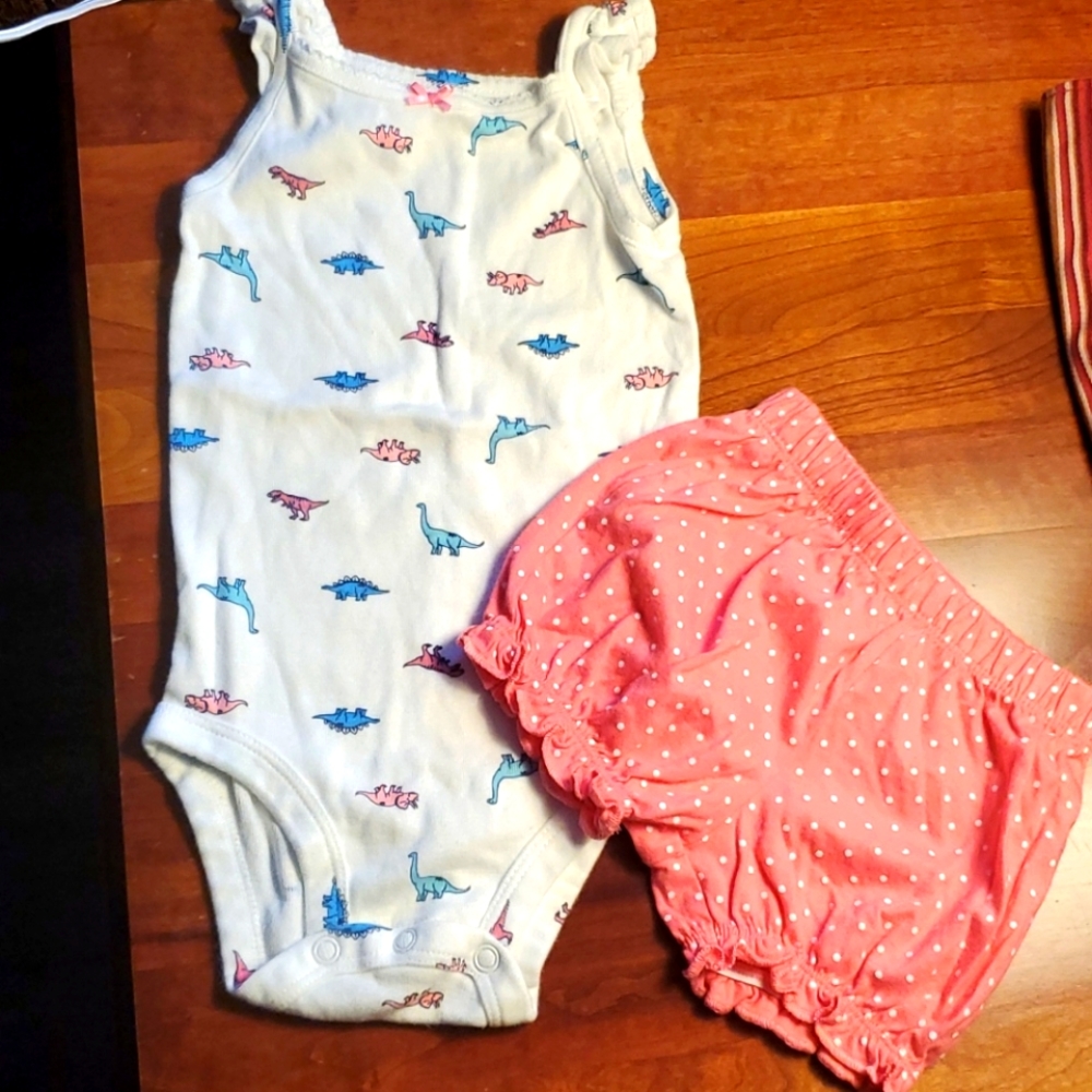 Dinosaur outfit tank/shorts